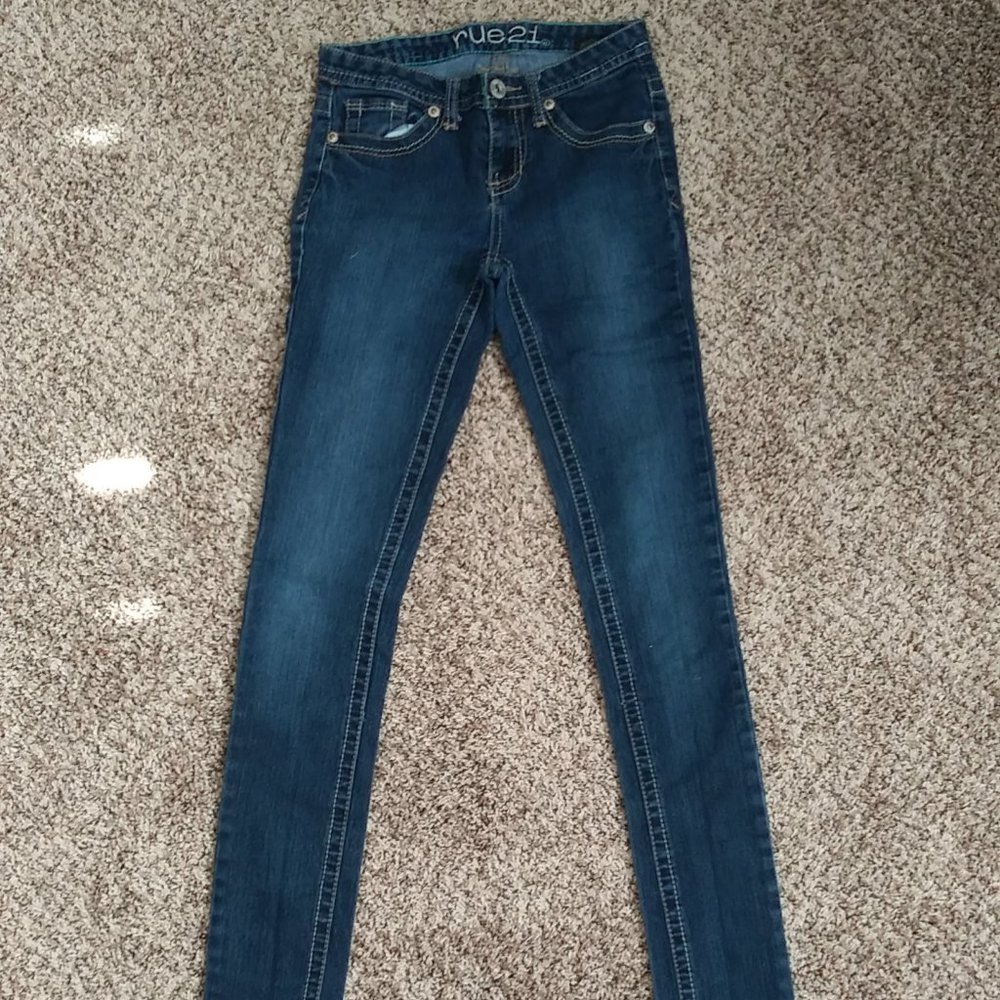 Rue 21 Mid Rise, Long, Skinny Jeans Size 0